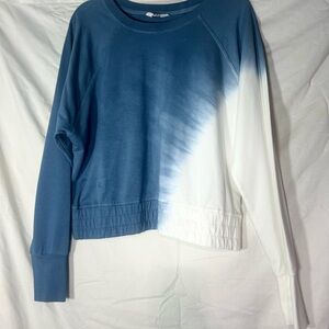 JoyLab Blue Long Sleeve Crop Sweatshirt